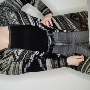 Altar'd State Aztec Boho Hooded Duster Cardigan